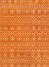Marrakech Lattice Collection Area Rug - Medina (Orange) Rectangle Orange Main
