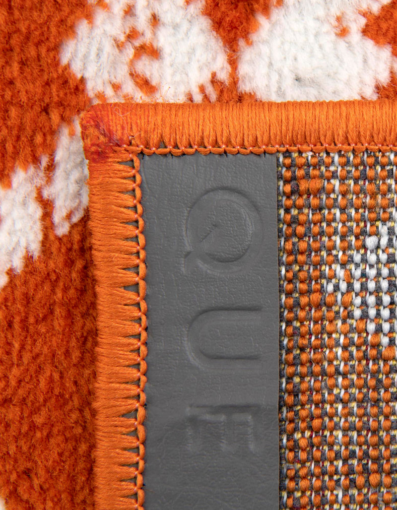 Marrakech Lattice Collection Area Rug - Medina (Orange) Rectangle Orange  lifestyle 23