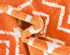 Marrakech Lattice Collection Area Rug - Medina (Orange) Rectangle Orange  lifestyle 25