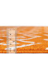 Marrakech Lattice Collection Area Rug - Medina (Orange) Rectangle Orange  lifestyle 12