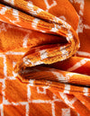 Marrakech Lattice Collection Area Rug - Medina (Orange) Rectangle Orange  lifestyle 14