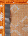 Marrakech Lattice Collection Area Rug - Medina (Orange) Rectangle Orange  lifestyle 15