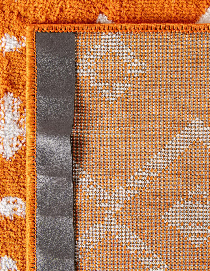 Marrakech Lattice Collection Area Rug - Medina (Orange) Rectangle Orange  lifestyle 15