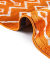 Marrakech Lattice Collection Area Rug - Medina (Orange) Rectangle Orange  lifestyle 16