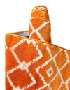 Marrakech Lattice Collection Area Rug - Medina (Orange) Rectangle Orange  lifestyle 17