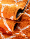 Marrakech Lattice Collection Area Rug - Medina (Orange) Rectangle Orange  lifestyle 19