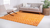 Marrakech Lattice Collection Area Rug - Medina (Orange) Square Orange  lifestyle 2