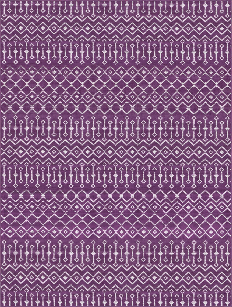 Marrakech Lattice Collection Area Rug - Medina (Violet) Rectangle Violet Main
