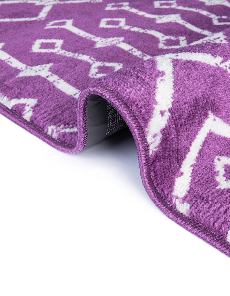Marrakech Lattice Collection Area Rug - Medina (Violet) Rectangle Violet  lifestyle 15