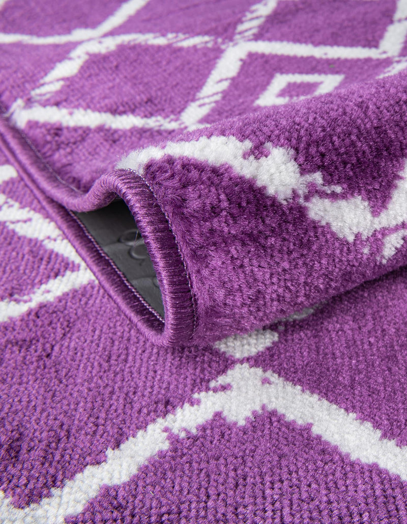 Marrakech Lattice Collection Area Rug - Medina (Violet) Rectangle Violet  lifestyle 16