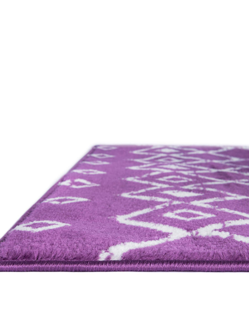 Marrakech Lattice Collection Area Rug - Medina (Violet) Rectangle Violet  lifestyle 17