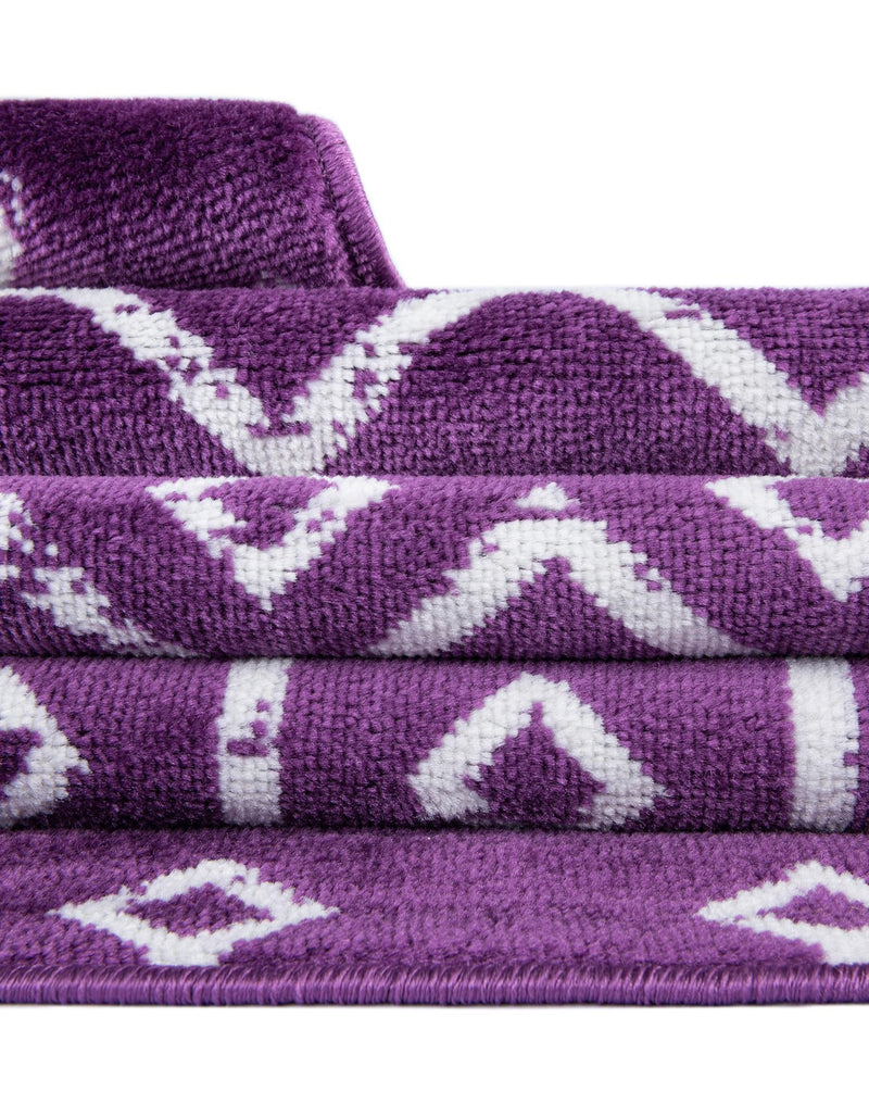 Marrakech Lattice Collection Area Rug - Medina (Violet) Runner Violet  lifestyle 19