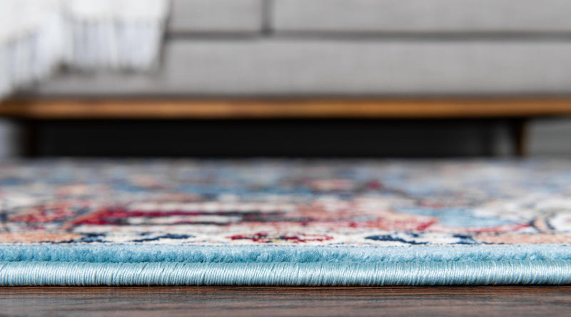 Persian Elegance Collection Area Rug -  Tabriz Runner Blue  lifestyle 44