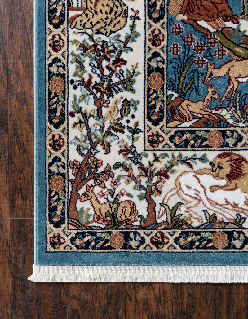 Persian Elegance Collection Area Rug -  Tabriz Runner Blue  lifestyle 57