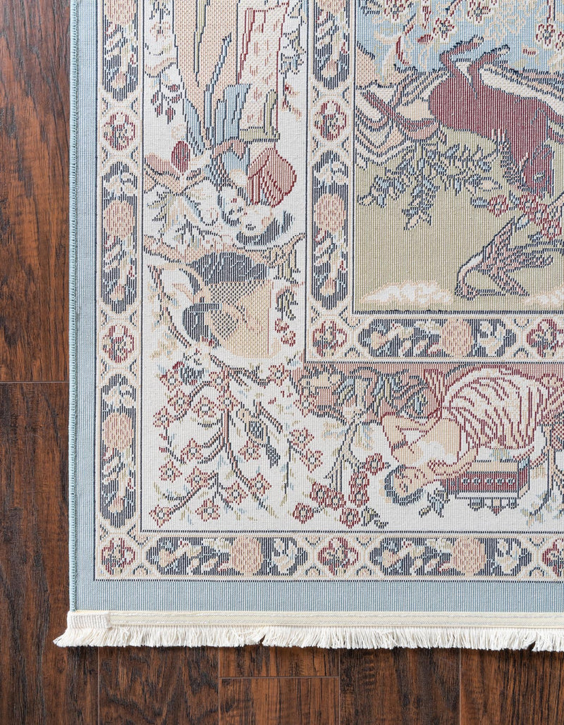 Persian Elegance Collection Area Rug -  Tabriz Runner Blue  lifestyle 61