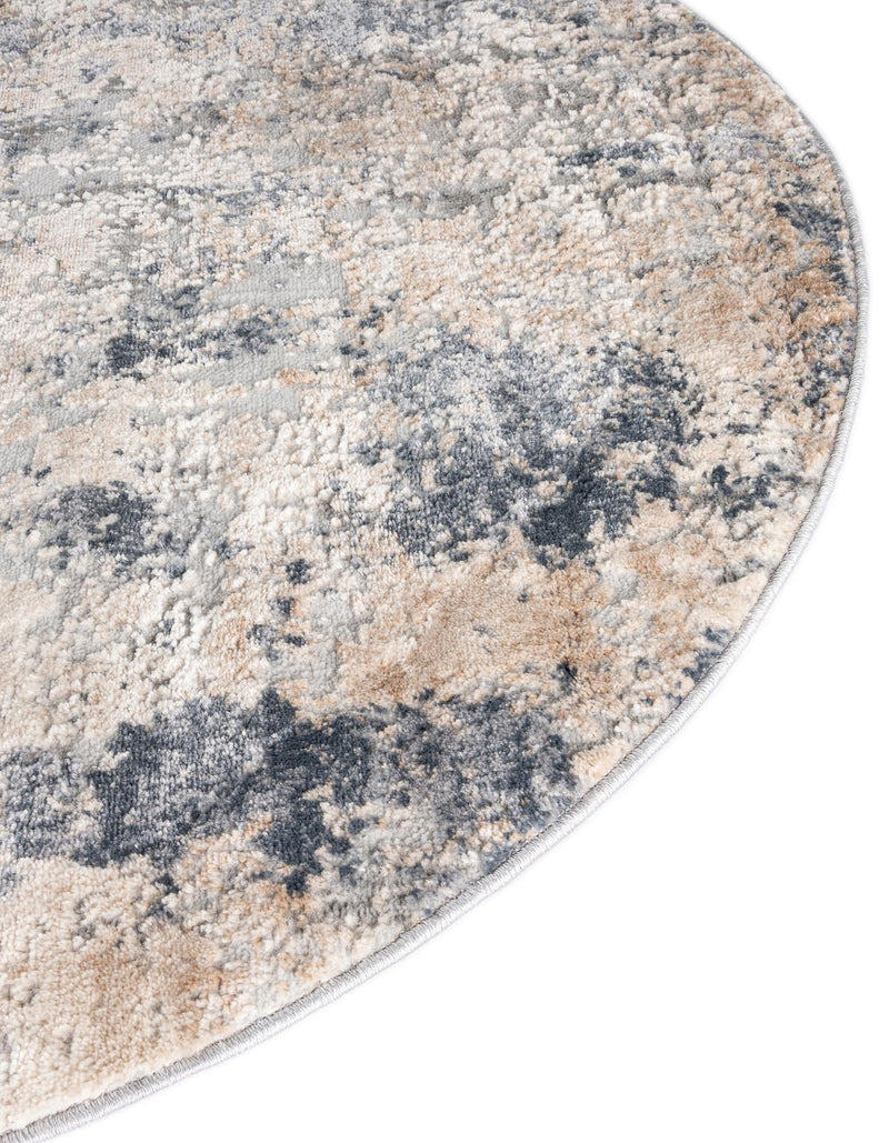Aegean Elegance Collection Area Rug - Mykonos Round Cream  lifestyle 27