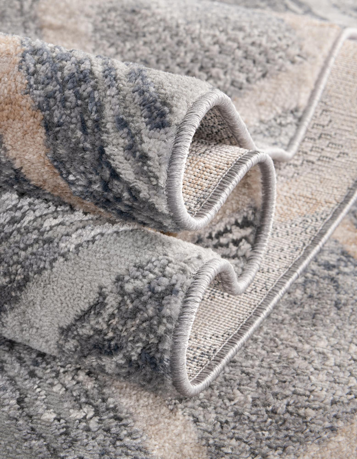 Aegean Elegance Collection Area Rug -  Rhodes Rectangle Gray Cream  lifestyle 25