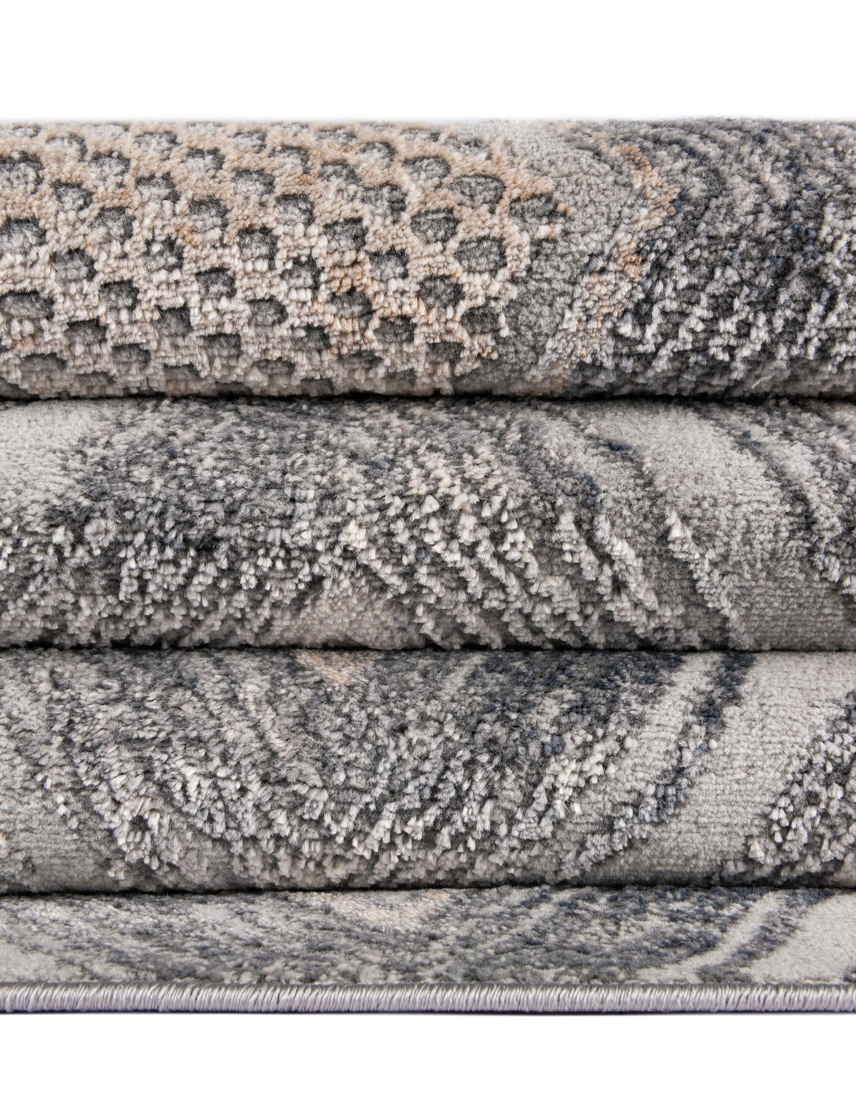 Aegean Elegance Collection Area Rug -  Rhodes Rectangle Gray Cream  lifestyle 27
