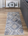 Aegean Elegance Collection Area Rug -  Rhodes Runner Gray Cream  lifestyle 38