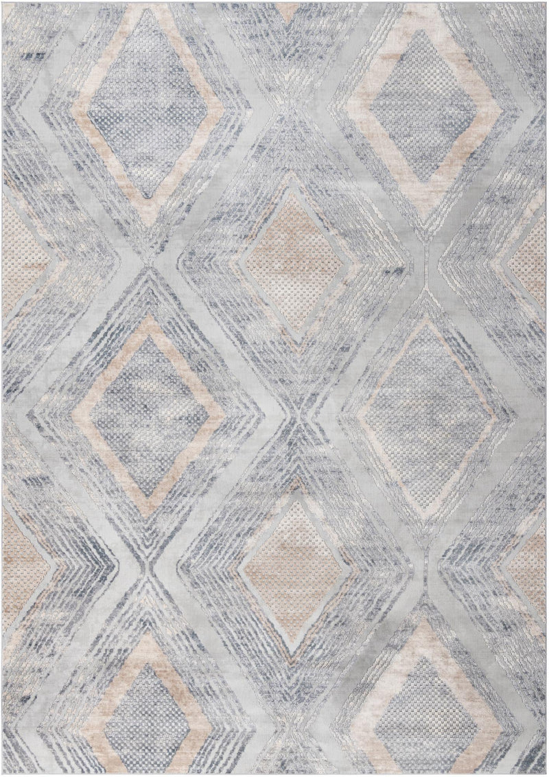 Aegean Elegance Collection Area Rug -  Rhodes Rectangle Gray  lifestyle 3