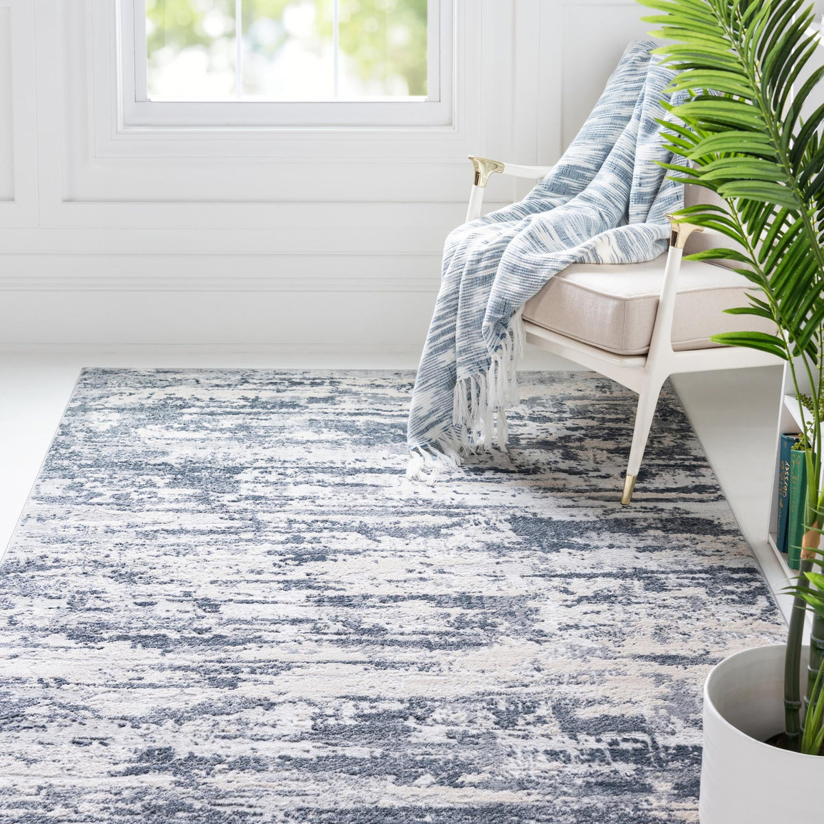 Aegean Elegance Collection Area Rug -  Naxos Rectangle Gray  lifestyle 3