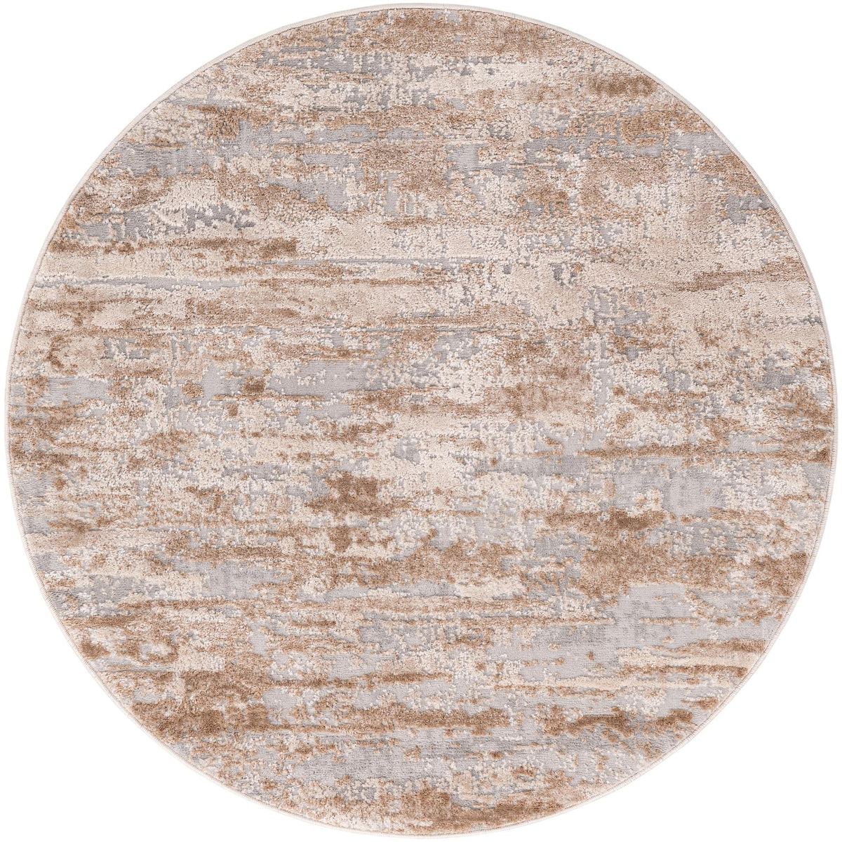 Aegean Elegance Collection Area Rug - Mesa Round Beige  lifestyle 75