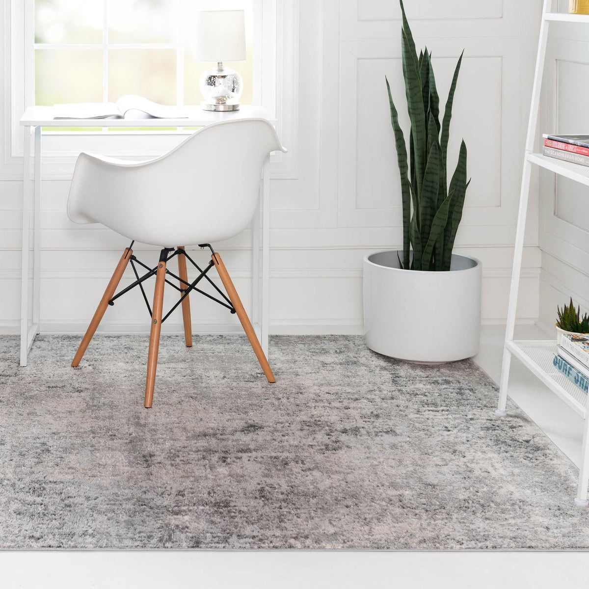 Aegean Elegance Collection Area Rug -  Paros Rectangle Gray  lifestyle 4