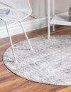 Aegean Elegance Collection Area Rug -  Paros Round Gray  lifestyle 30
