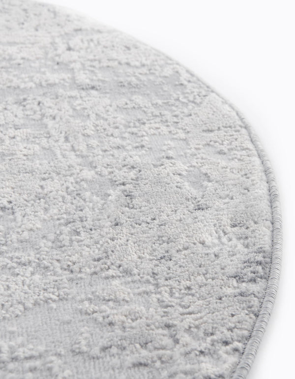 Aegean Elegance Collection Area Rug -  Paros Round Gray  lifestyle 36