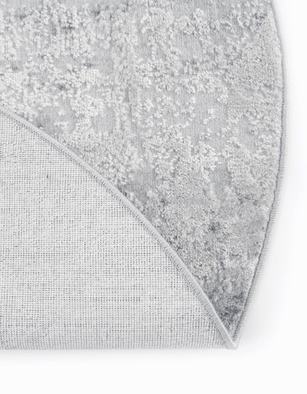 Aegean Elegance Collection Area Rug -  Paros Round Gray  lifestyle 40