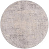 Aegean Elegance Collection Area Rug -  Paros Round Gray  lifestyle 16