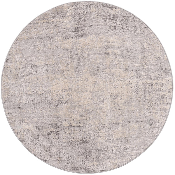 Aegean Elegance Collection Area Rug -  Paros Round Gray  lifestyle 16