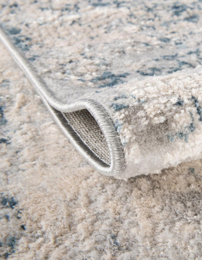 Aegean Elegance Collection Area Rug -  Milos Runner Gray Blue  lifestyle 35
