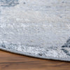 Aegean Elegance Collection Area Rug -  Crete Round Gray  lifestyle 32