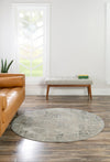 Aegean Elegance Collection Area Rug -  Ithaca Round Gray  lifestyle 28