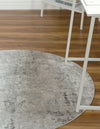 Aegean Elegance Collection Area Rug -  Ithaca Round Gray  lifestyle 32