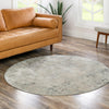 Aegean Elegance Collection Area Rug -  Ithaca Round Gray  lifestyle 78