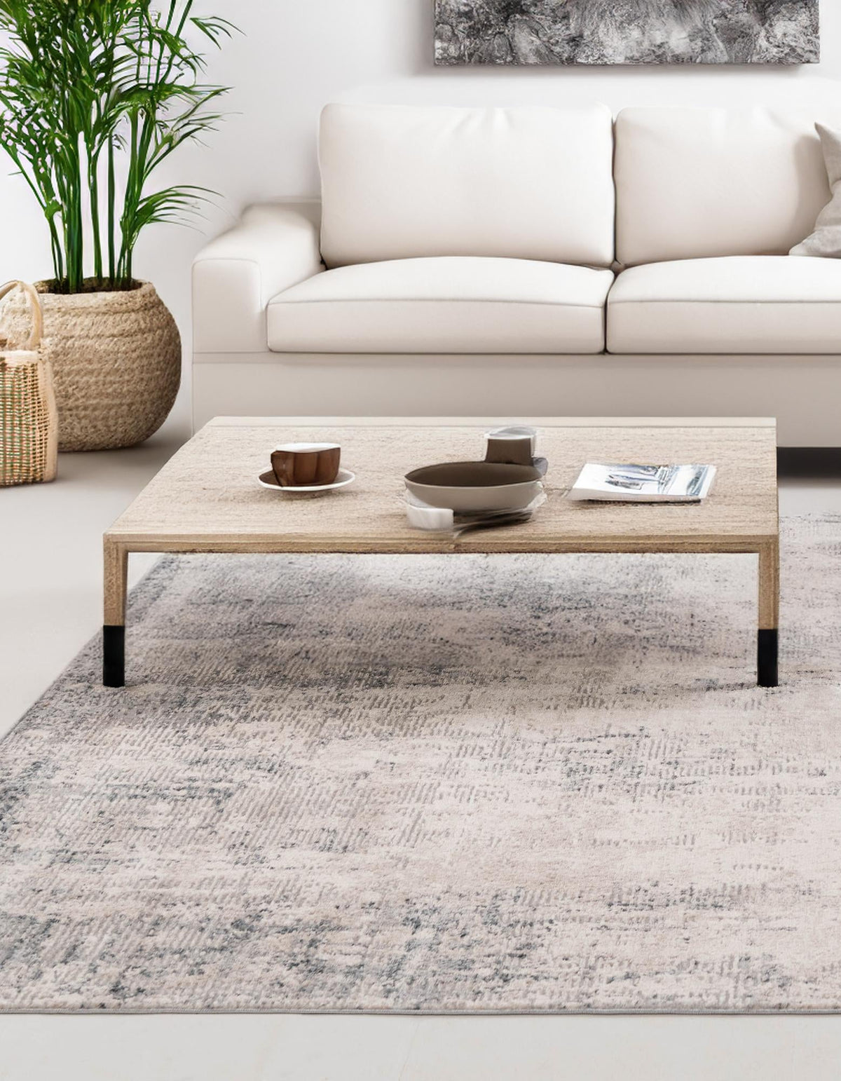 Aegean Elegance Collection Area Rug -  Ithaca Rectangle Bone  lifestyle 9