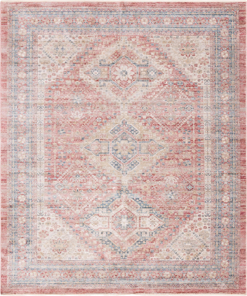 Regal Estates Collection Area Rug - Majesty Rectangle Rose Rust  lifestyle 2