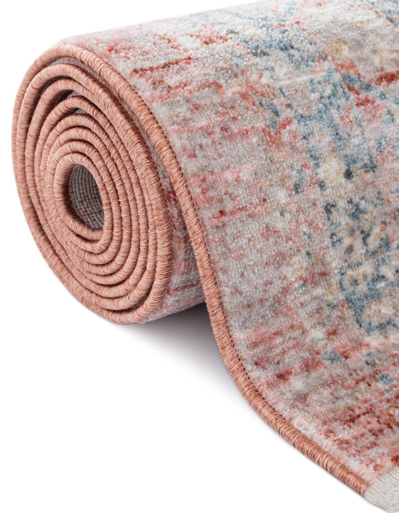 Regal Estates Collection Area Rug - Majesty Rectangle Rose Rust  lifestyle 35