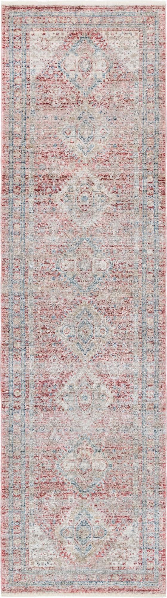 Regal Estates Collection Area Rug - Majesty Runner Rose Rust  lifestyle 59