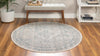 Regal Estates Collection Area Rug - Majesty Round Gray  lifestyle 76