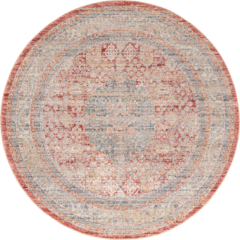 Regal Estates Collection Area Rug -  Sovereign Round Red  lifestyle 11