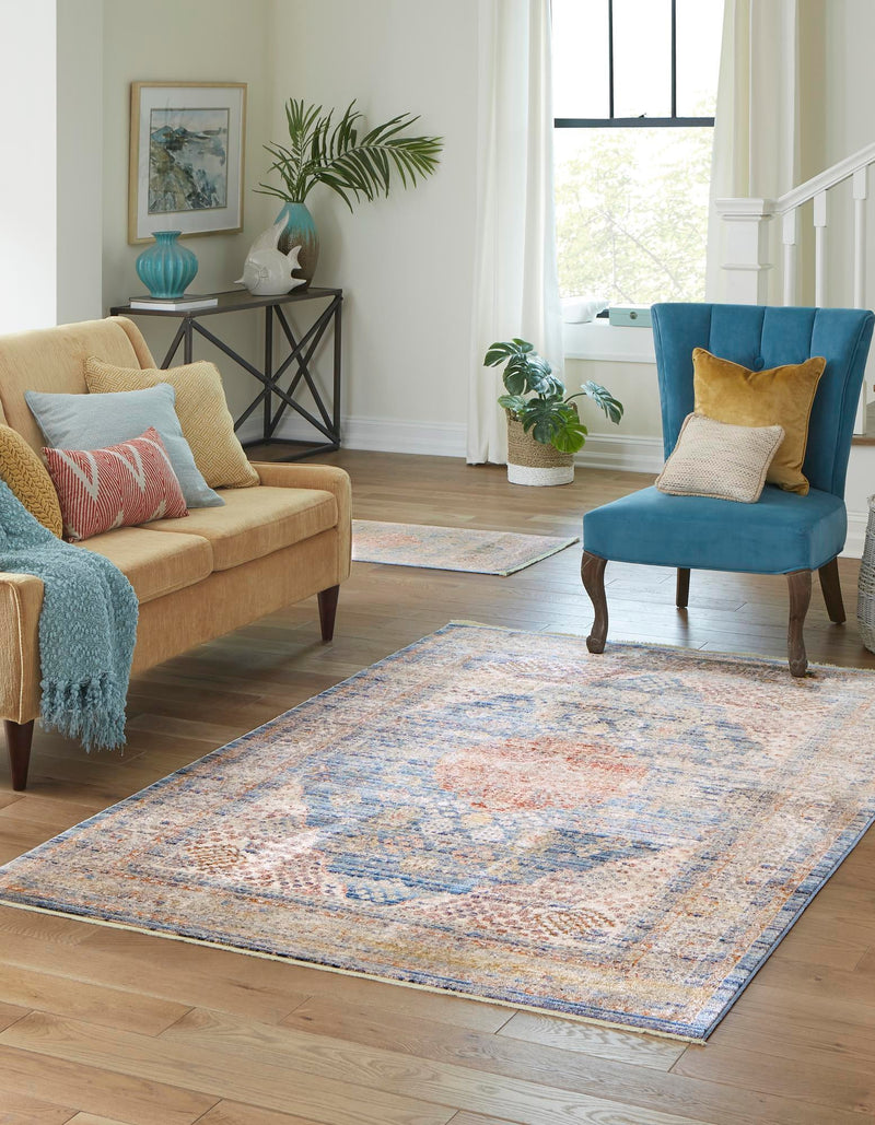 Regal Estates Collection Area Rug -  Sovereign Rectangle Blue  lifestyle 3