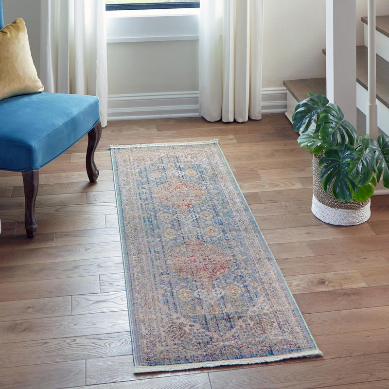 Regal Estates Collection Area Rug -  Sovereign Runner Blue  lifestyle 20