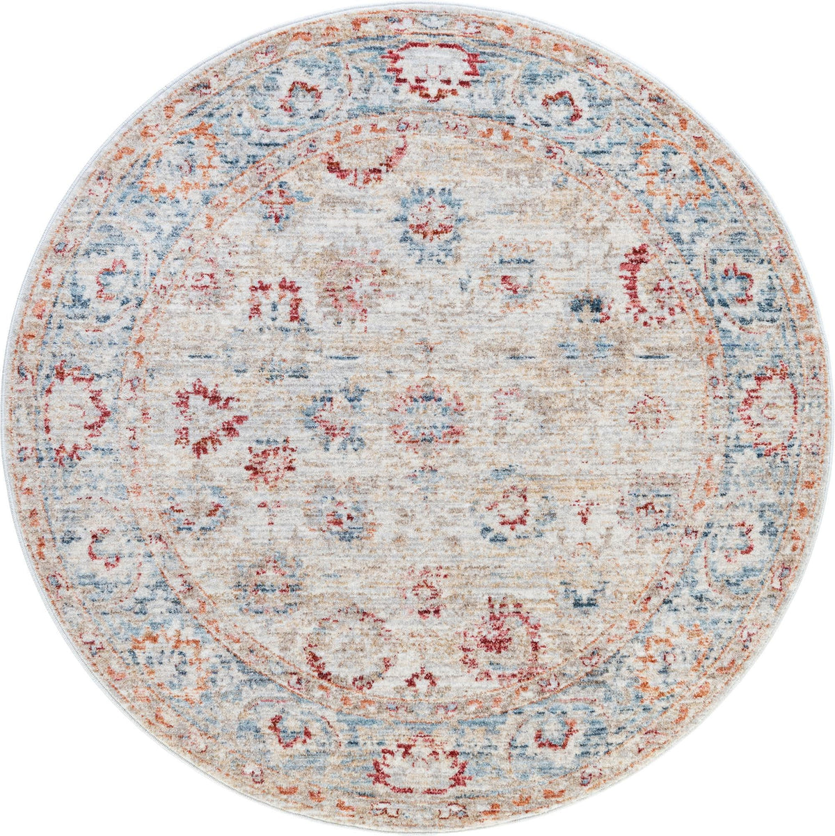 Regal Estates Collection Area Rug -  Dynasty Round Ivory  lifestyle 29