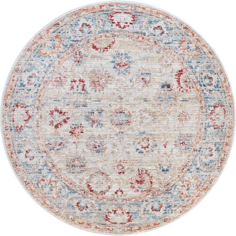 Regal Estates Collection Area Rug -  Dynasty Round Ivory  lifestyle 29