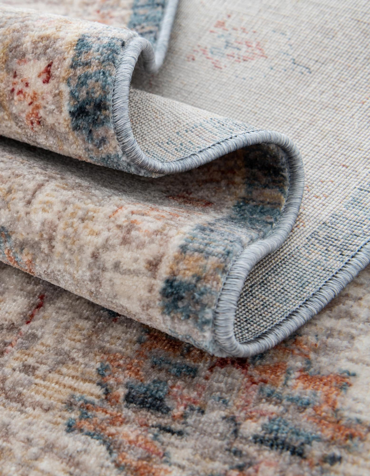 Regal Estates Collection Area Rug -  Dynasty Round Blue  lifestyle 64