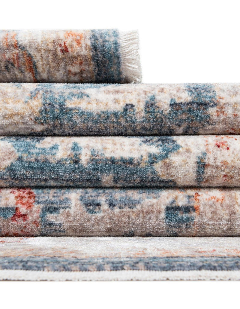 Regal Estates Collection Area Rug -  Dynasty Round Blue  lifestyle 67