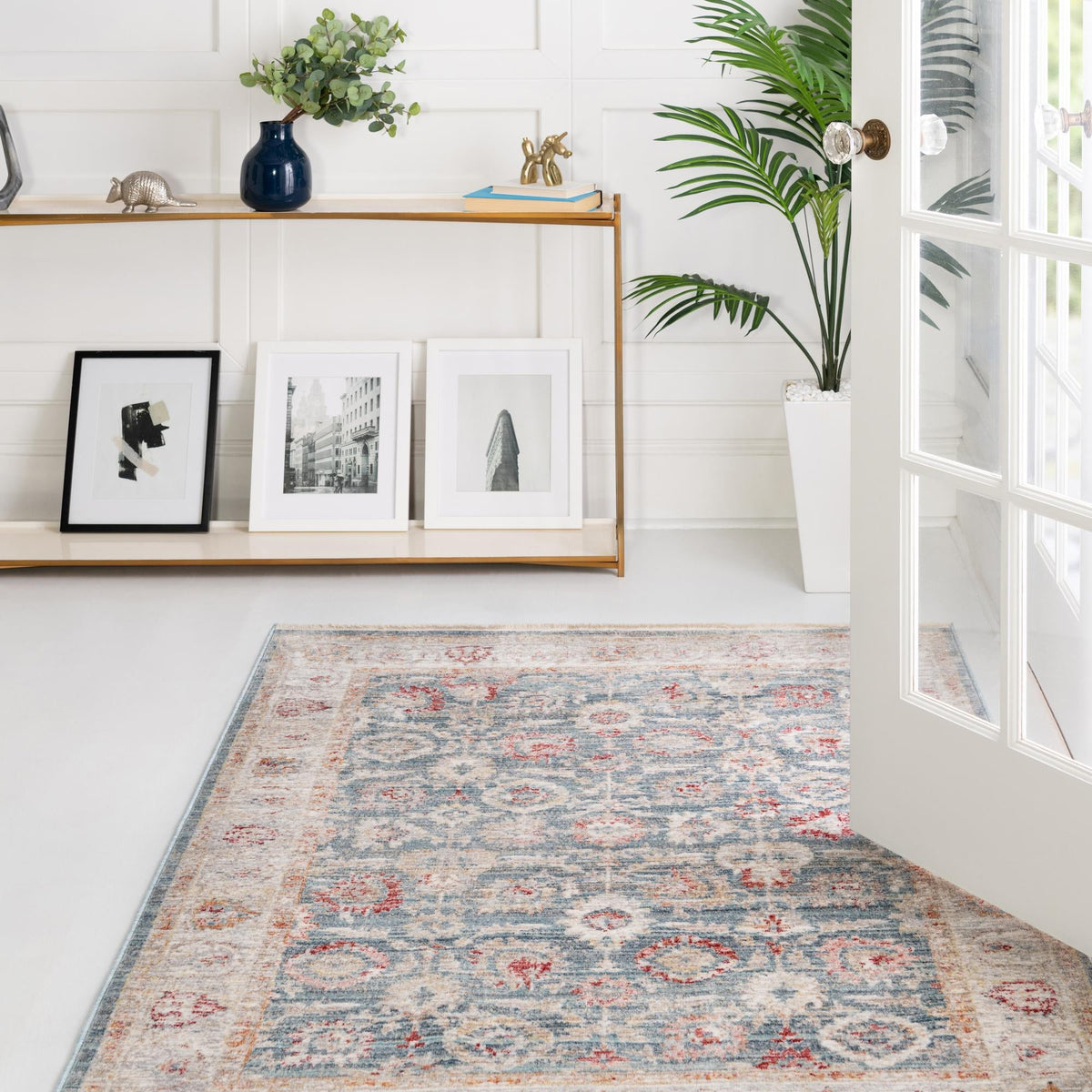 Regal Estates Collection Area Rug -  Dynasty Rectangle Blue  lifestyle 34